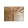Garage di legno DOPPIO 6x6 44mm, realizzazione interno portoni