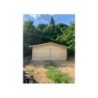 Garage di legno DOPPIO 6x6 44mm, realizzazione vista frontale