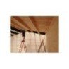 Garage di legno DOPPIO 6x6 44mm, realizzazione interno tetto