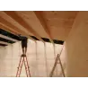 Garage di legno DOPPIO 6x6 44mm, realizzazione interno tetto