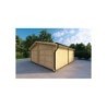 Garage di legno DOPPIO 6x6 44mm, fronte lato destro
