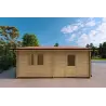 Garage di legno DOPPIO 6x6 44mm, lato sinistro
