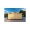 Garage di legno DOPPIO 6x6 44mm, retro