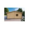 Garage in legno TRE POSTI 9x6 44mm, lato destro
