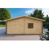 Garage in legno TRE POSTI 9x6 44mm, lato destro
