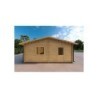 Garage in legno TRE POSTI 9x6 44mm, lato sinistro