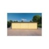 Garage in legno TRE POSTI 9x6 44mm, retro