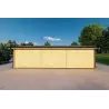 Garage in legno TRE POSTI 9x6 44mm, retro