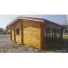 Casa di legno AUGUSTA 8x6 44 mm, realizzazione lato sinistro