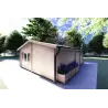 Casa di legno AUGUSTA 8x6 44 mm, retro detro