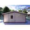 Casa di legno AUGUSTA 8x6 44 mm, lato sinistro
