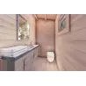 Casa di legno AUGUSTA 8x6 44 mm, interno bagno