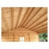 Tettoia auto in legno DOPPIA con ripostiglio 6x7.75 44mm, realizzazione interno
