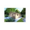 Casa di legno IRMA 6x6 44 mm, fronte lato destro