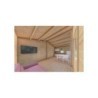 Casa di legno IRMA 6x6 44 mm, interno open space