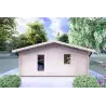 Casa di legno DALIA 6x8 44 mm, vista frontale