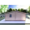Casa di legno DALIA 6x8 44 mm, retro
