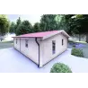 Casa di legno DALIA 6x8 44 mm, fronte lato sinistro