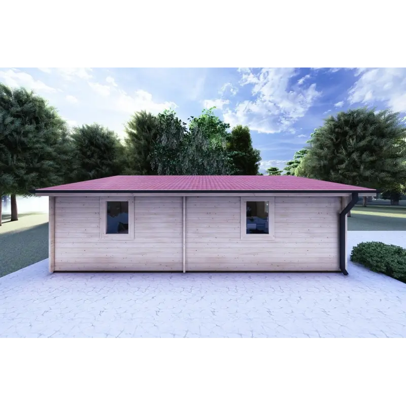 Casa di legno DALIA 6x8 44 mm, lato sinistro
