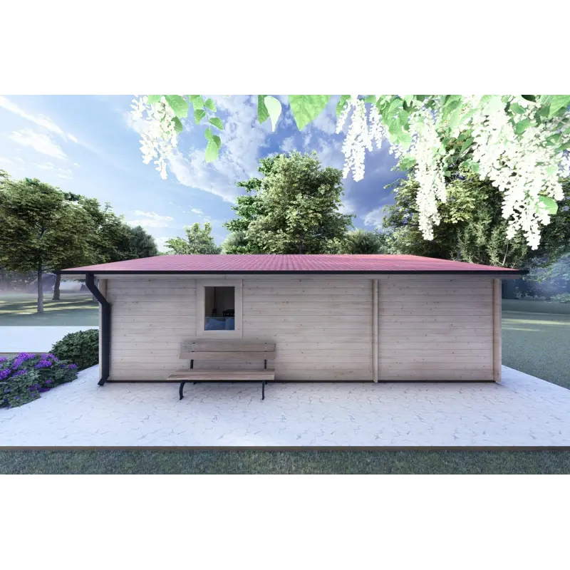 Casa di legno DALIA 6x8 44 mm, lato destro