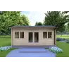 Casa in legno da giardino CAMILLA 5.5x4.2 44 mm, vista frontale