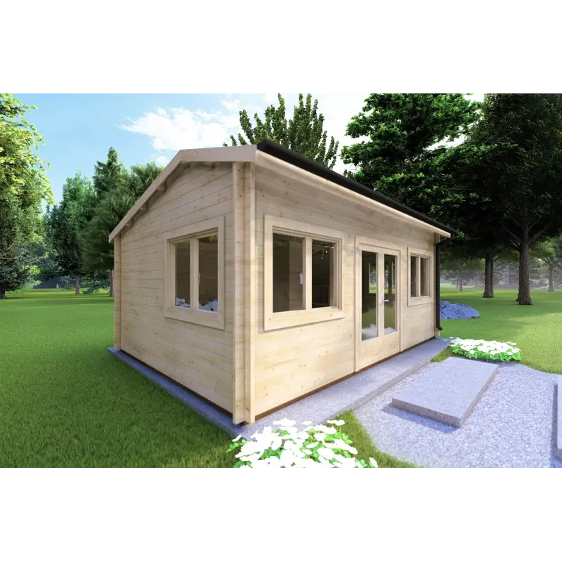 Casa in legno da giardino CAMILLA 5.5x4.2 44 mm, lato sinistro