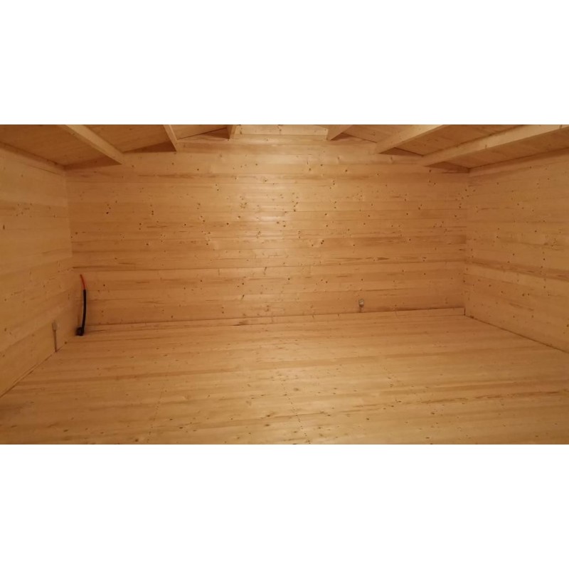 Casetta da giardino LELLA 5x5 44 mm, realizzazione interno