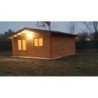 Casetta da giardino LELLA 5x5 44 mm, realizzazione lato frontale