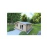 Casetta da giardino LELLA 5x5 44 mm, fronte lato destro