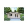 Casetta da giardino LELLA 5x5 44 mm, vista frontale