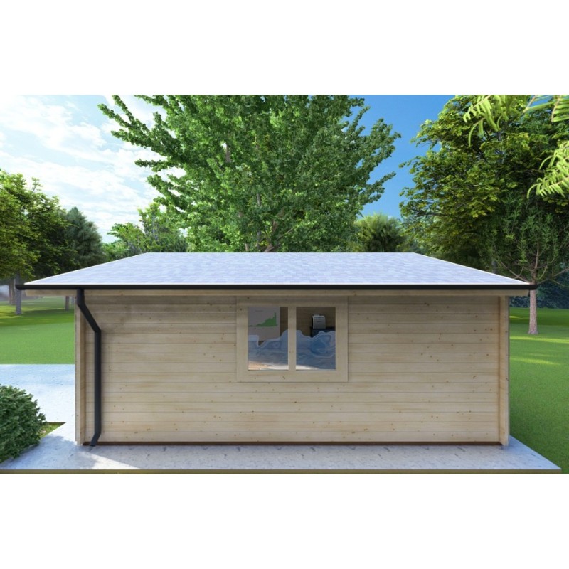 Casetta da giardino LELLA 5x5 44 mm, lato destro