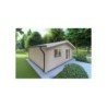 Casetta da giardino LELLA 5x5 44 mm, fronte lato sinistro