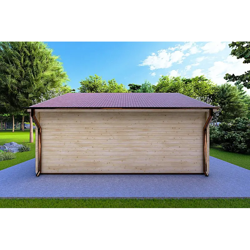 Casetta da giardino VIOLA 6x5.2 44 mm, retro