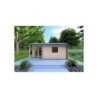 Casetta in legno SONIA 6x4 44 mm, vista frontale