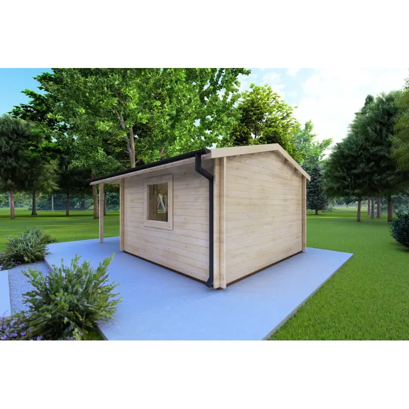 Casetta in legno SONIA 6x4 44 mm, lato destro
