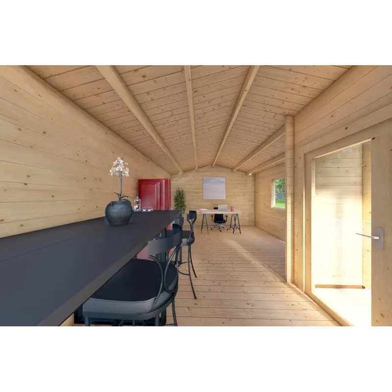 Casetta in legno SONIA 6x4 44 mm, interno