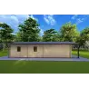 Casa coibentata in legno ALMA 6x12 44/10/44 mm, lato destro