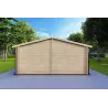 Casa coibentata in legno ALMA 6x12 44/10/44 mm, retro