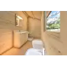 Casa di legno coibentata NOEMI 10x6 44/100/44 mm, interno bagno
