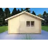 Casa di legno coibentata NOEMI 10x6 44/100/44 mm, lato sinistro