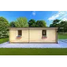 Casa coibentata in legno DALIA 6x8 44/100/44 mm, lato sinistro