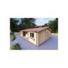 Casa coibentata in legno GIADA 10x7.20 44/100/44 mm, fronte lato destro