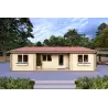 Casa coibentata in legno GIADA 10x7.20 44/100/44 mm, vista frontale