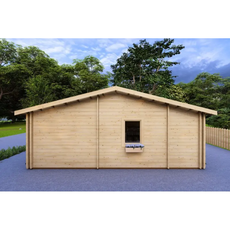 Casa coibentata in legno GIADA 10x7.20 44/100/44 mm, lato destro