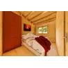 Casa coibentata in legno GIADA 10x7.20 44/100/44 mm, interno camera da letto