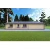 Casa in legno coibentata NIZZA 8x14.5 44/100/44 mm, lato destro