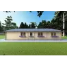 Casa in legno coibentata NIZZA 8x14.5 44/100/44 mm, lato sinistro