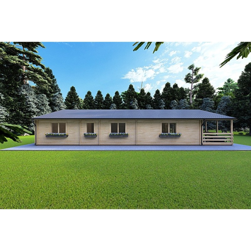 Casa coibentata SOFIA 8x14.50 44/100/44 mm, lato sinistro