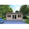 Case in legno coibentata CAMILLA 6x4.2 44/100/44 mm, vista frontale