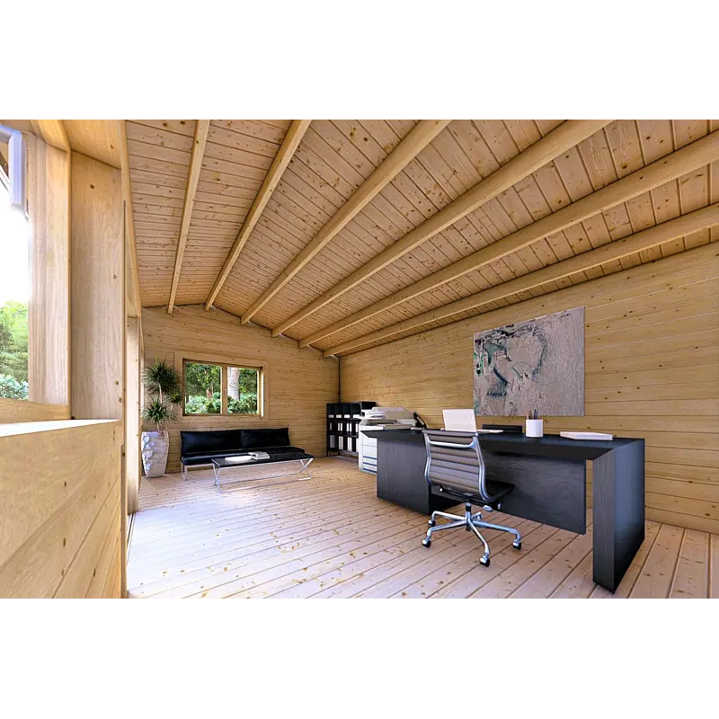 Case in legno coibentata CAMILLA 6x4.2 44/100/44 mm, interno